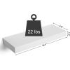 imageSONGMICS Floating Wall Shelf 157 Inches Set of 2 with Metal Bracket for Easy Installation Display Trinkets Picture Frames Potted Plants in The Living Room Entryway Bedroom White ULWS14WT2White