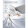 imageSONGMICS Ironing Board Foldable Iron Board Height Adjustable up to 35 Inches with 4 Layered Cover and Pad Iron Rest Hook Steel XLegs for Home Laundry Room Dorm Midnight Blue ULLB001Q01Dove Gray