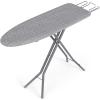imageSONGMICS Ironing Board Foldable Iron Board Height Adjustable up to 35 Inches with 4 Layered Cover and Pad Iron Rest Hook Steel XLegs for Home Laundry Room Dorm Midnight Blue ULLB001Q01Dove Gray