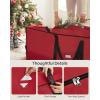 imageSONGMICS Christmas Tree Storage Bag with 16Inch Wheels Rolling Storage Bag up to 9 ft For Disassembled Holiday Tree LengthAdjustable Handles 600D Oxford Fabric Dove Gray URXS004G01Cherry Red