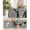 imageSONGMICS Christmas Tree Storage Bag with 16Inch Wheels Rolling Storage Bag up to 9 ft For Disassembled Holiday Tree LengthAdjustable Handles 600D Oxford Fabric Dove Gray URXS004G01Dove Gray