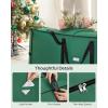 imageSONGMICS Christmas Tree Storage Bag with 16Inch Wheels Rolling Storage Bag up to 9 ft For Disassembled Holiday Tree LengthAdjustable Handles 600D Oxford Fabric Dove Gray URXS004G01Forest Green