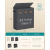 imageSONGMICS 422 Gallon 160 L Laundry Hamper 3Compartment Laundry Basket Sorter with Lid Labels Removable Liner Bags for Bedroom Ink Black URLH013B01Dark Gray