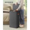 imageSONGMICS Laundry Basket 264 Gal Laundry Hamper Easy Assembly with Lid and Handles Removable Liner 165 x 126 x 295 Inches Cappuccino Beige ULCB811LH01Ink Black