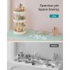 imageSONGMICS Makeup Organizer 3Tier Round Rotating Skincare Organizer Countertop Customizable Toiletries Vanity Organizer Lazy Susan Christmas Gift Cloud White UJKA011W01Cloud White