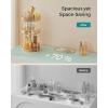 imageSONGMICS Makeup Organizer 3Tier Round Rotating Skincare Organizer Countertop Customizable Toiletries Vanity Organizer Lazy Susan Christmas Gift Cloud White UJKA011W01Champagne Gold