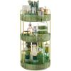 imageSONGMICS Makeup Organizer 3Tier Round Rotating Skincare Organizer Countertop Customizable Toiletries Vanity Organizer Lazy Susan Christmas Gift Cloud White UJKA011W01Pale Green