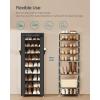 imageSONGMICS 10Tier Shoe Rack Shoe Storage Cabinet with Dustproof Cover FreeStanding Storage Organizer for Closet Entryway Hold 20 Pairs of Shoes for Sneakers High Heels Gray URXJ034GN02Black