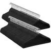 imageSONGMICS Velvet Hangers 60 Pack NonSlip Clothes Hangers with SilverColored Swivel Hooks Slim SpaceSaving for Closet HeavyDuty Summer Sand UCRF036LF02SBlack