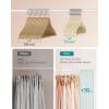 imageSONGMICS Velvet Hangers 60 Pack NonSlip Clothes Hangers with SilverColored Swivel Hooks Slim SpaceSaving for Closet HeavyDuty Summer Sand UCRF036LF02SSummer Sand