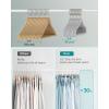 imageSONGMICS Velvet Hangers 60 Pack NonSlip Clothes Hangers with SilverColored Swivel Hooks Slim SpaceSaving for Closet HeavyDuty Summer Sand UCRF036LF02SDove Gray