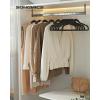 imageSONGMICS Velvet Hangers 60 Pack NonSlip Clothes Hangers with SilverColored Swivel Hooks Slim SpaceSaving for Closet HeavyDuty Summer Sand UCRF036LF02SBlack