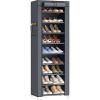 imageSONGMICS 10Tier Shoe Rack Shoe Storage Cabinet with Dustproof Cover FreeStanding Storage Organizer for Closet Entryway Hold 20 Pairs of Shoes for Sneakers High Heels Gray URXJ034GN02Grey