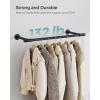 imageSONGMICS 2 Pack Clothes Rack WallMounted Industrial Pipe Clothing Rack SpaceSaving Garment Rack 118 x 33 x 28 Inches 132 lb Capacity for Each Hanging Rod Steel Black UHSR140B022