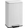 image:imageSONGMICS Trash Can 13 Gallon 50 L Garbage Can for Kitchen with Lid Pedal and Removable Inner Bucket Soft Close Stainless Steel 15 Trash Bags Code K Included Cloud White ULTB586WZ01Cloud White