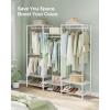 image:imageSONGMICS Clothes Rack Freestanding Wardrobe Closet Metal Clothing Racks HeavyDuty Garment Rack with Adjustable Shelves Hanging Rods Dividable 158 x 472 x 709 Inches Ink Black ULGR423B01Cloud White