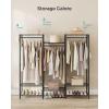 image:imageSONGMICS Clothes Rack Freestanding Wardrobe Closet Metal Clothing Racks HeavyDuty Garment Rack with Adjustable Shelves Hanging Rods Dividable 158 x 472 x 709 Inches Ink Black ULGR423B01Ink Black
