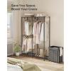 image:imageSONGMICS Clothes Rack Freestanding Wardrobe Closet Metal Clothing Racks HeavyDuty Garment Rack with Adjustable Shelves Hanging Rods Dividable 158 x 472 x 709 Inches Ink Black ULGR423B01Ink Black