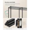 image:imageSONGMICS Clothes Rack Freestanding Wardrobe Closet Metal Clothing Racks HeavyDuty Garment Rack with Adjustable Shelves Hanging Rods Dividable 158 x 472 x 709 Inches Ink Black ULGR423B01Ink Black