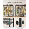 image:imageSONGMICS Clothes Rack Freestanding Wardrobe Closet Metal Clothing Racks HeavyDuty Garment Rack with Adjustable Shelves Hanging Rods Dividable 158 x 472 x 709 Inches Ink Black ULGR423B01Ink Black