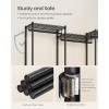 image:imageSONGMICS HeavyDuty Clothes Rack Garment Rack Portable Closet 864Inch Wide Clothing Rack with Adjustable Mesh Shelves and Hanging Rails Ink Black ULGR434B01Large