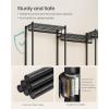 image:imageSONGMICS HeavyDuty Clothes Rack Garment Rack Portable Closet 864Inch Wide Clothing Rack with Adjustable Mesh Shelves and Hanging Rails Ink Black ULGR434B01Small