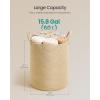 image:imageSONGMICS Laundry Hamper Cotton Rope Laundry Basket with Handles for Children Toys Clothing Living Room Bedroom 211 Gallons 157 x 157 x 236 Inches White and Grayish Brown URLH062LZ01Yellowish Brown