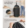 image:imageSONGMICS Recycling Bin for Kitchen 264 Gallon Bottle Recycling Container Collection Bin for Metal Plastic Paper Glass Inner Bag with Handles Kitchen Ink Black and Natural Beige URRB509B01Ink Black